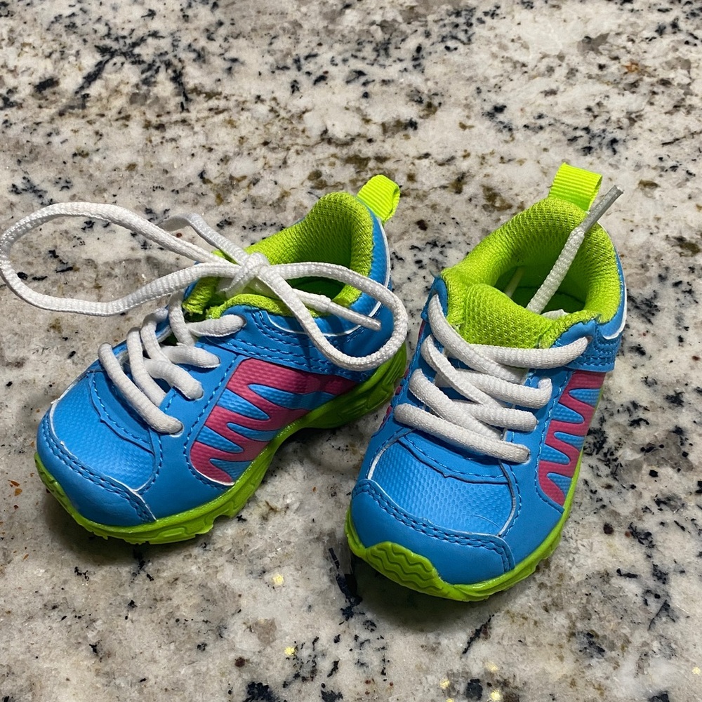 Koala Kids Vibrant Blue and Green Sneakers